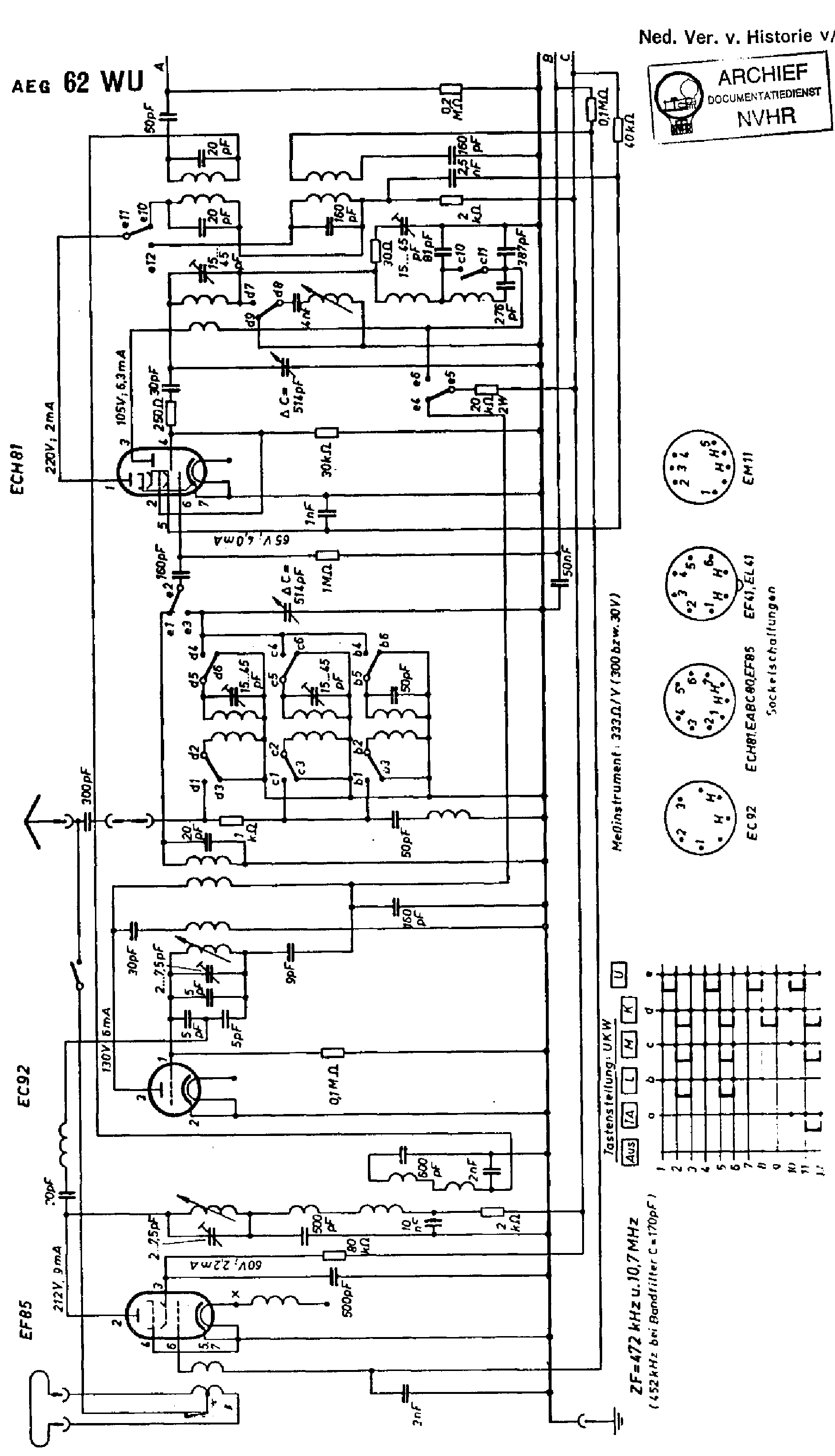 AEG 62WU RECEIVER SCH service manual