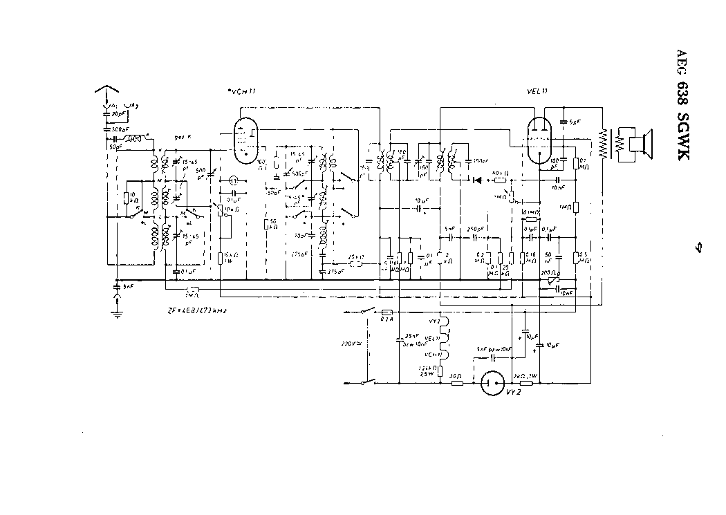 AEG 638SGWK RADIO SCH service manual