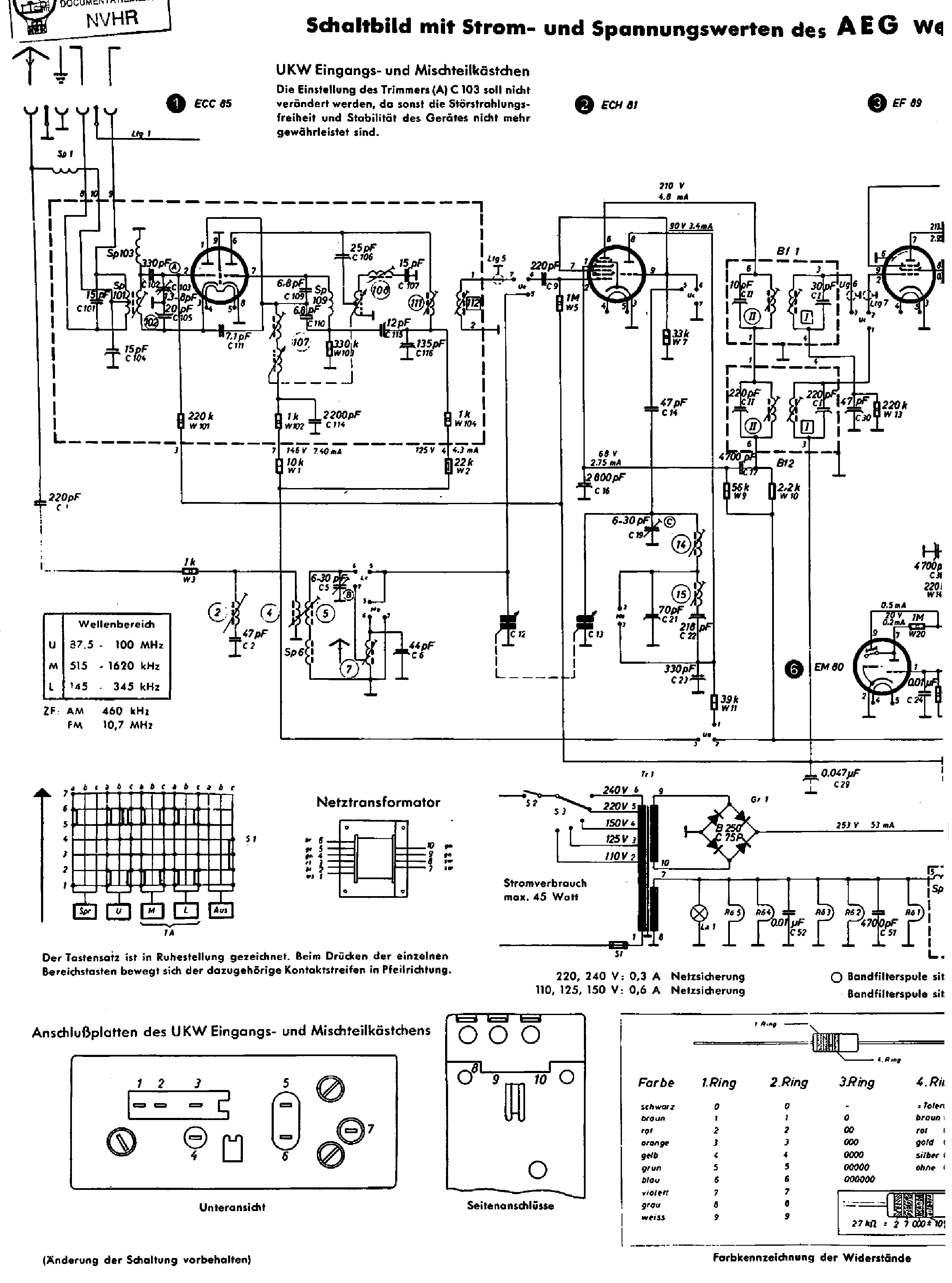 AEG BIMBY58 AC RECEIVER SCH service manual