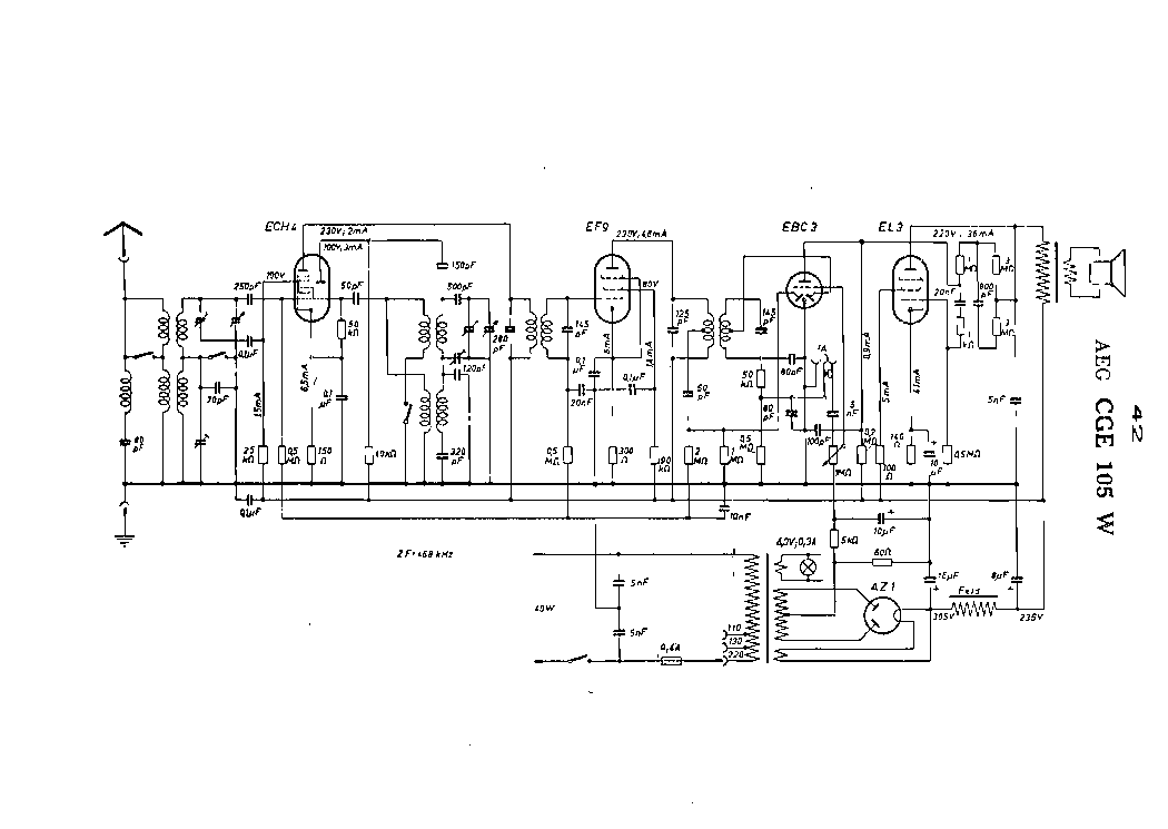 AEG CGE 105W RADIO SCH service manual