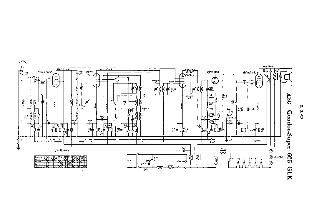 AEG GEADOR 605 GLK SUPER RADIO SCH service manual