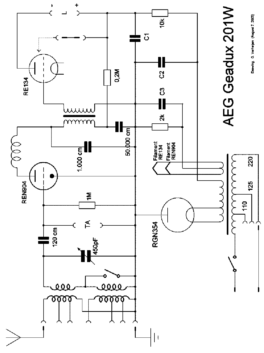 AEG GEADUX 201W RADIO SCH service manual