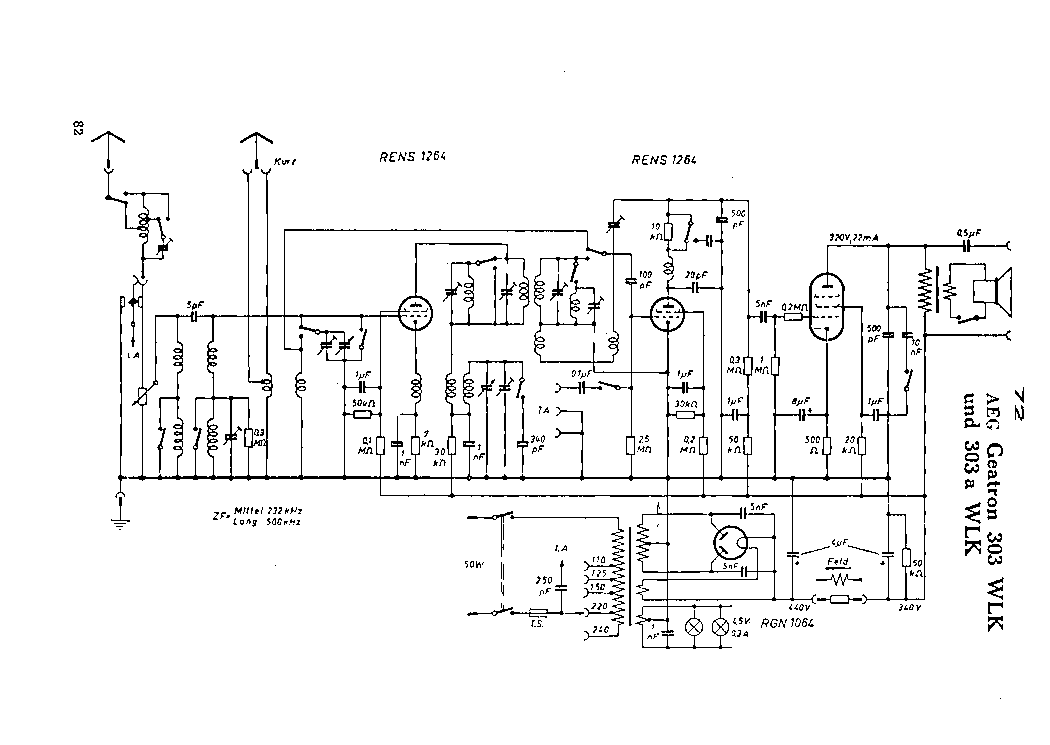 AEG GEATRON 303 A WLK RADIO SCH service manual