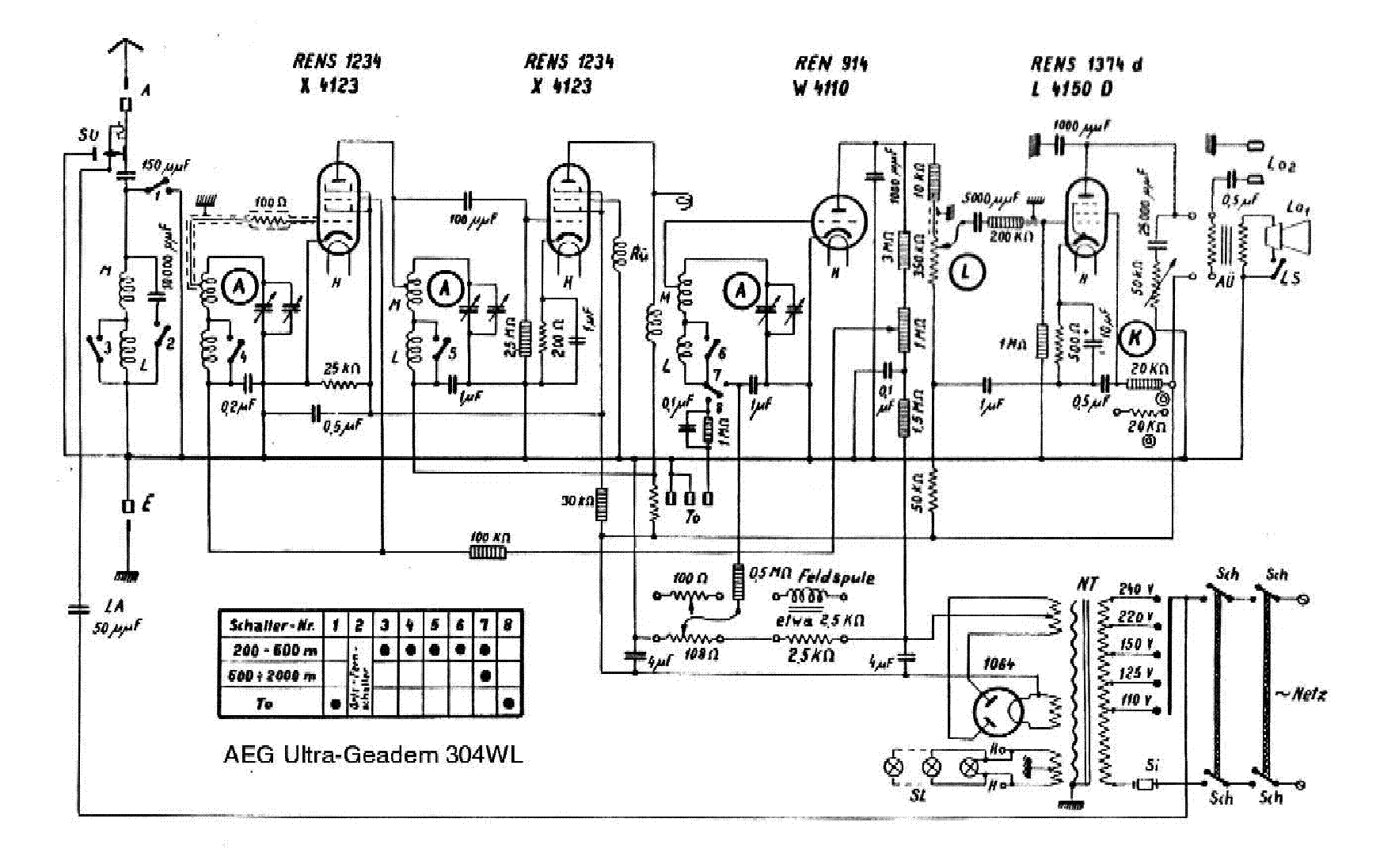 Схема aeg al18g