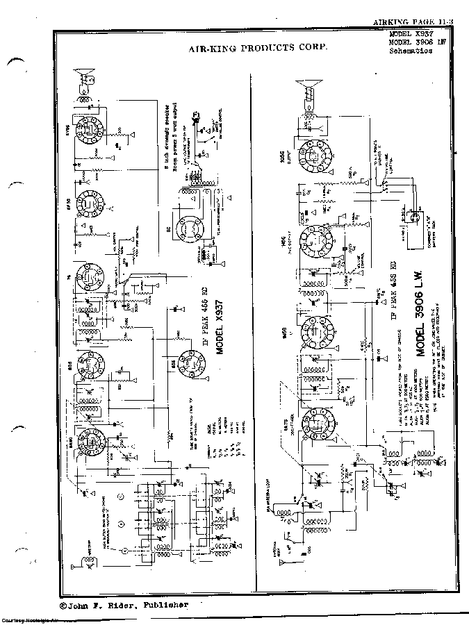 AIR KING PRODUCTS CORP. X937 SCH service manual (2nd page)
