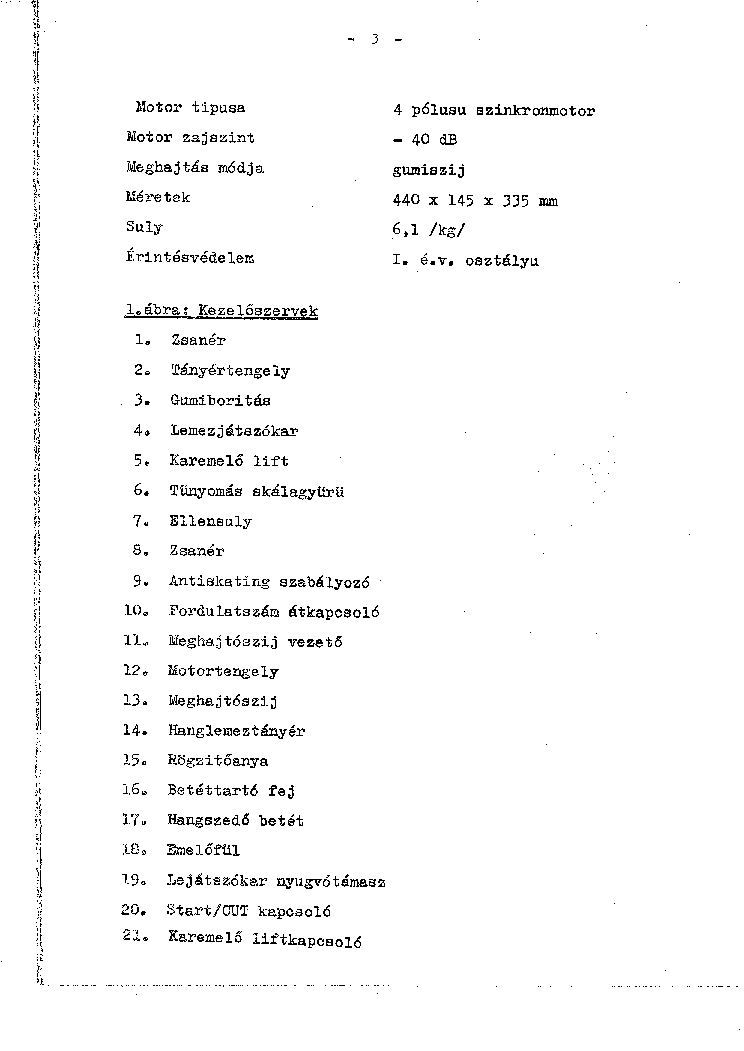 AKAI AP-100C LEMEZJATSZO SZERVIZKONYV service manual (2nd page)