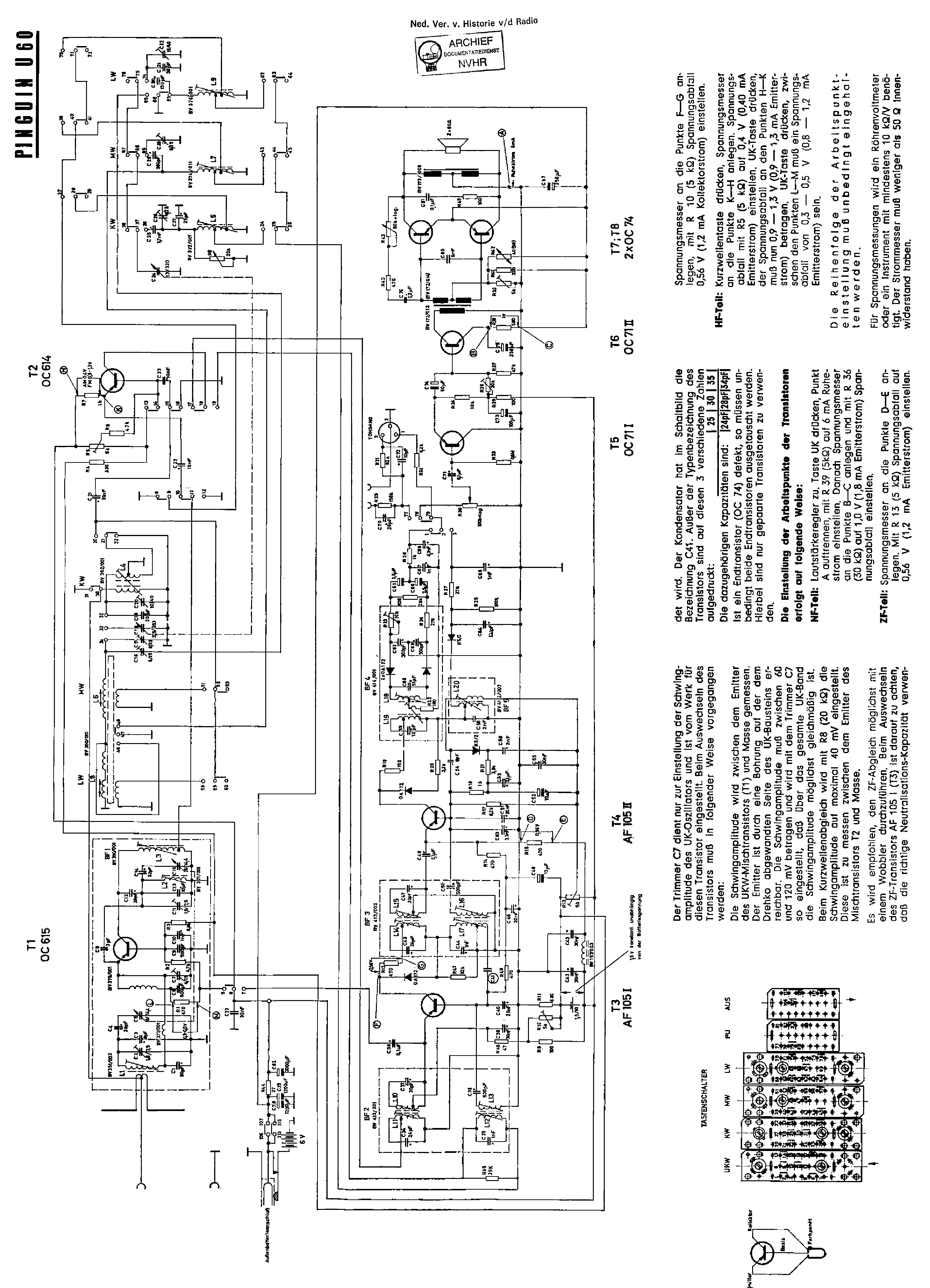 AKKORD PINGUINU60 TRANSISTOR RECEIVER SCH Service Manual download ...