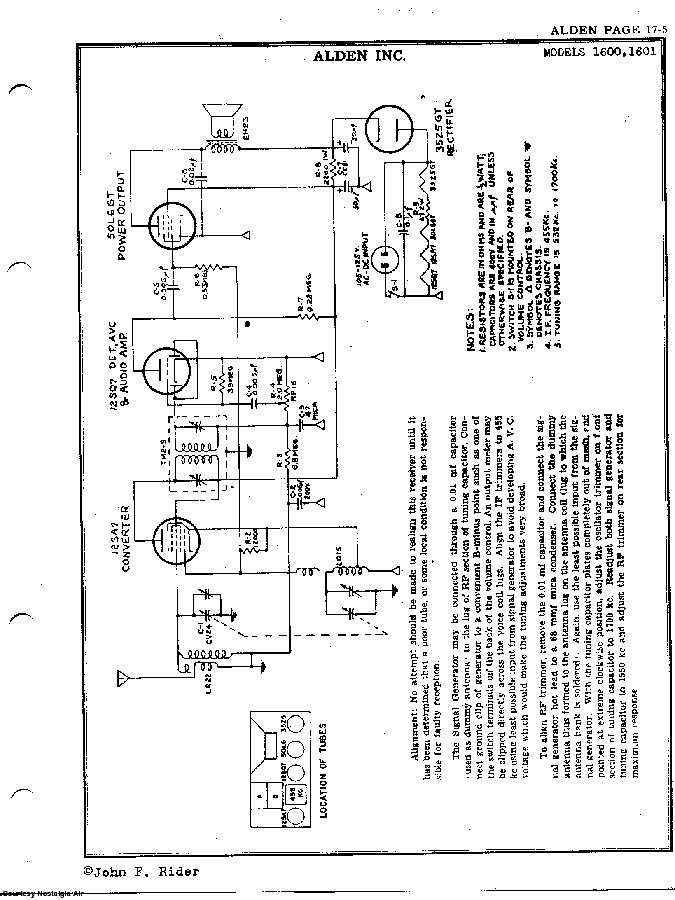 ALDEN 1601 SCH Service Manual download, schematics, eeprom, repair info ...