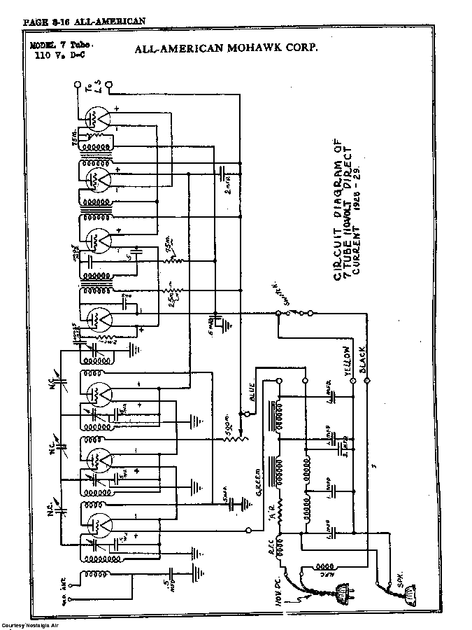 ALL AMERICAN MOHAWK 7 TUBE D C SCH service manual (2nd page)