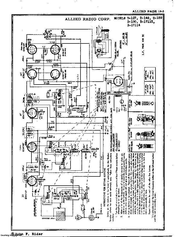 ALLIED RADIO B-17113 17114 SCH Service Manual download, schematics ...