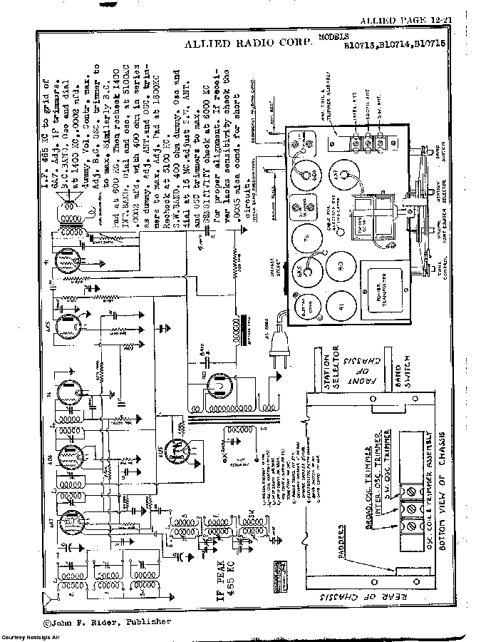 ALLIED RADIO B10713 B10714 B10715 SCH Service Manual download ...
