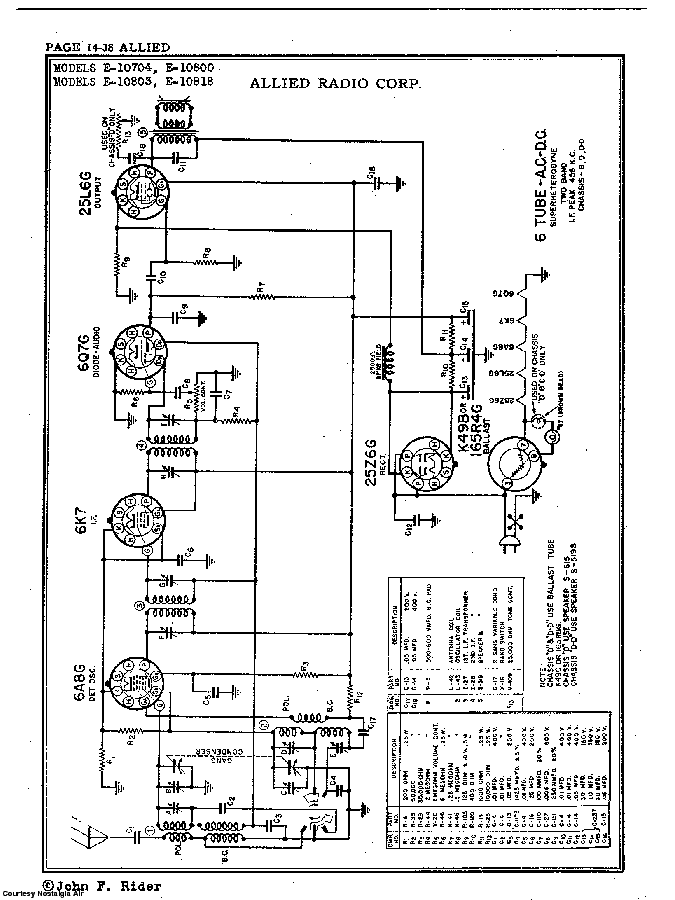 ALLIED RADIO E-10800 10803 SCH Service Manual download, schematics ...