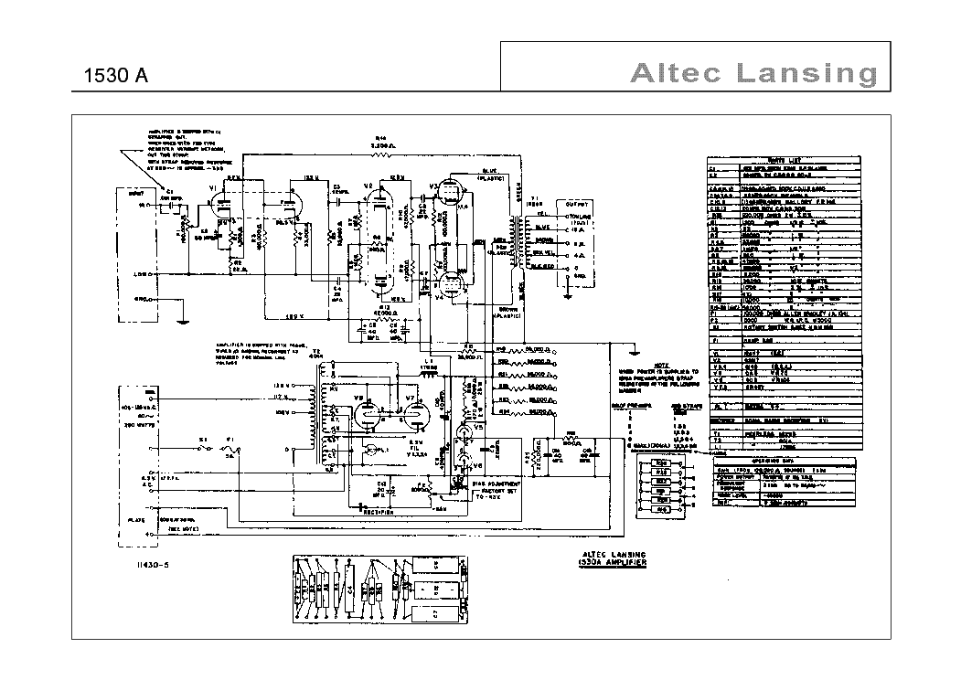 ALTEC-LANSING 1530-A SCH Service Manual download ... altec lansing speaker wiring diagram 