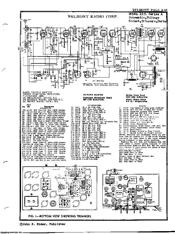 BELMONT RADIO CORP. 1171, SERIES A SCH service manual (2nd page)
