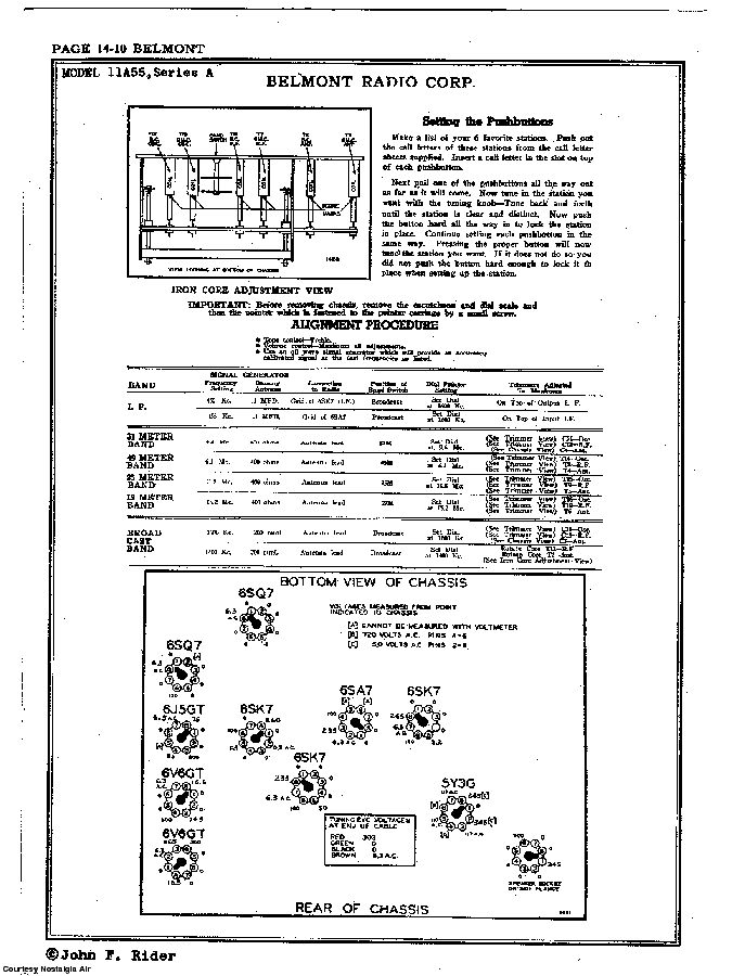 BELMONT RADIO CORP. 11A55, SERIES A SCH service manual (2nd page)