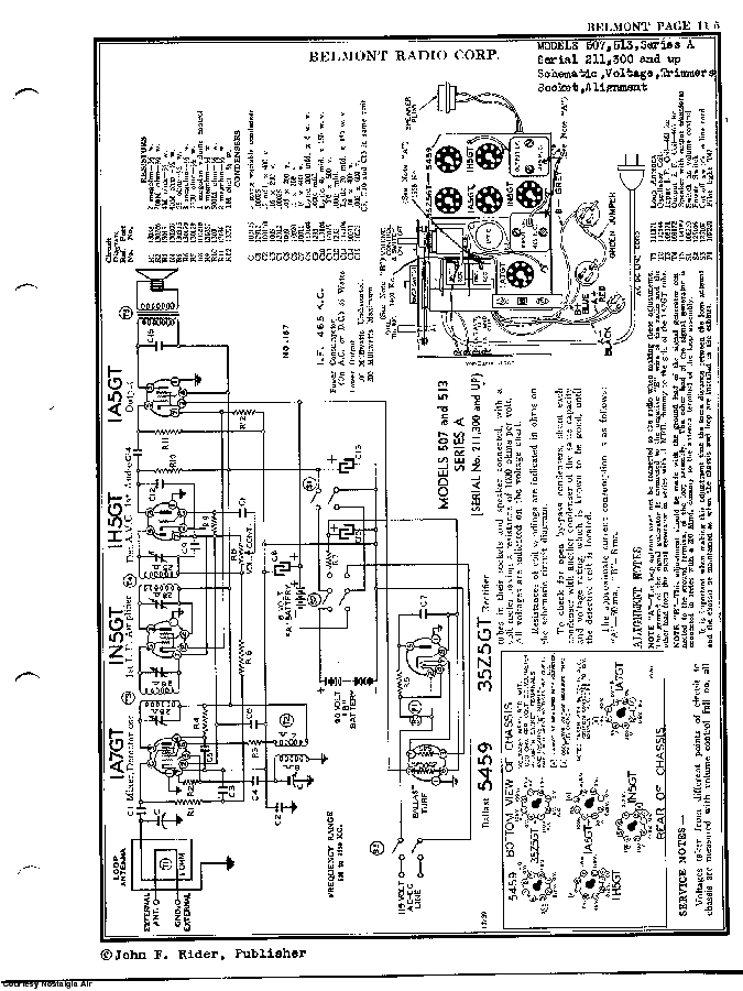 BELMONT RADIO CORP. 507, SERIES A SCH service manual (2nd page)