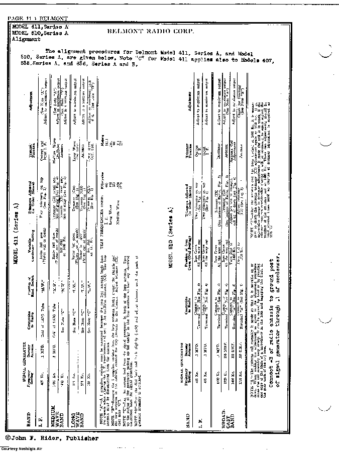 BELMONT RADIO CORP. 510, SERIES A SCH service manual (2nd page)