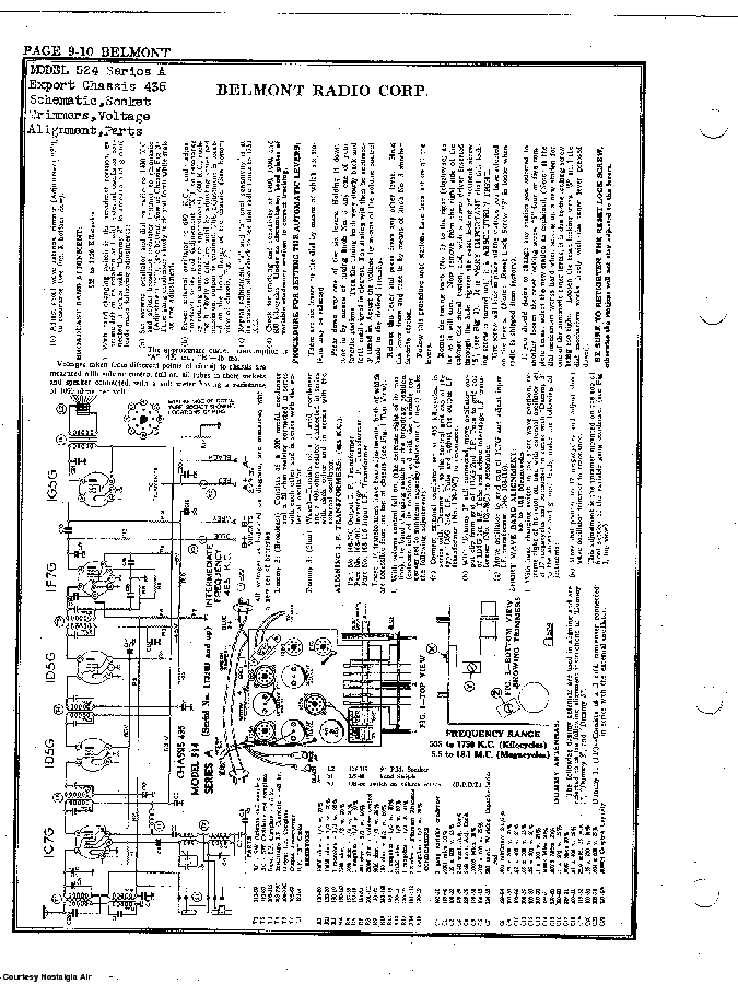 BELMONT RADIO CORP. 524, SERIES A SCH service manual (2nd page)