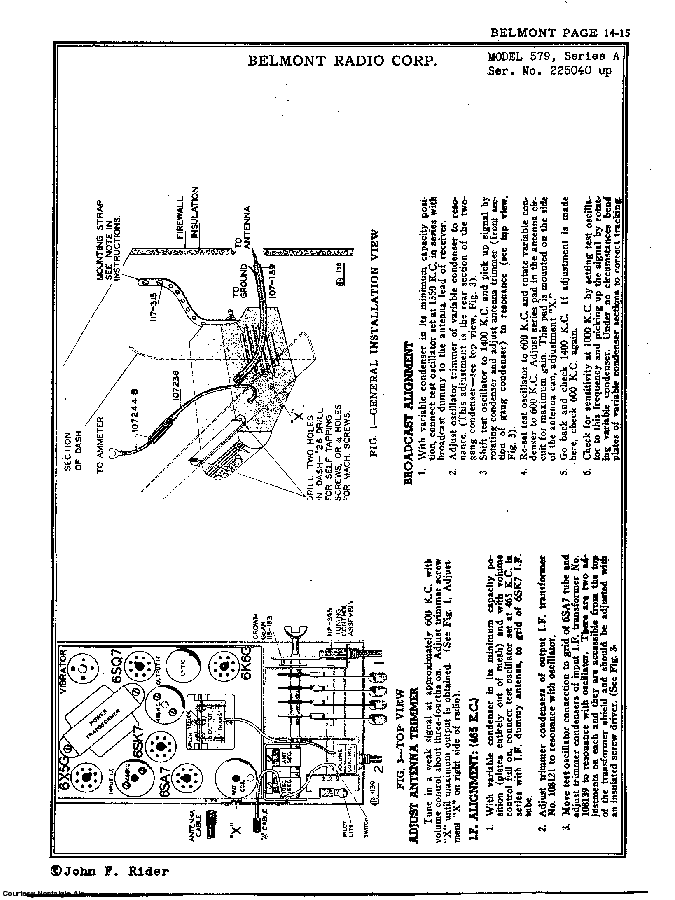 BELMONT RADIO CORP. 579, SERIES A SCH service manual (2nd page)