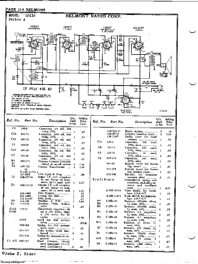 BELMONT RADIO CORP. 5D118 SCH service manual (2nd page)