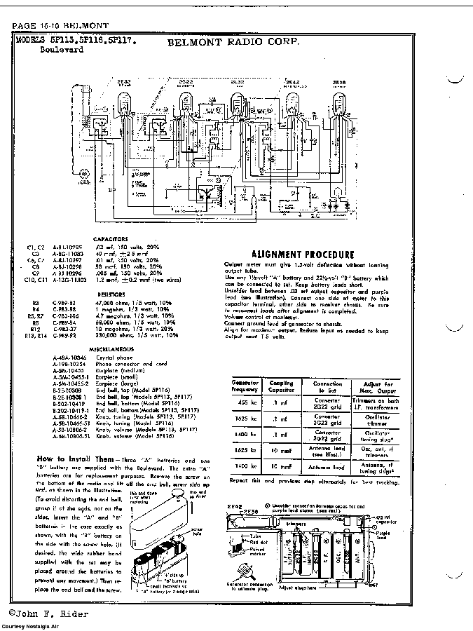 BELMONT RADIO CORP. 5P113 SCH service manual (2nd page)