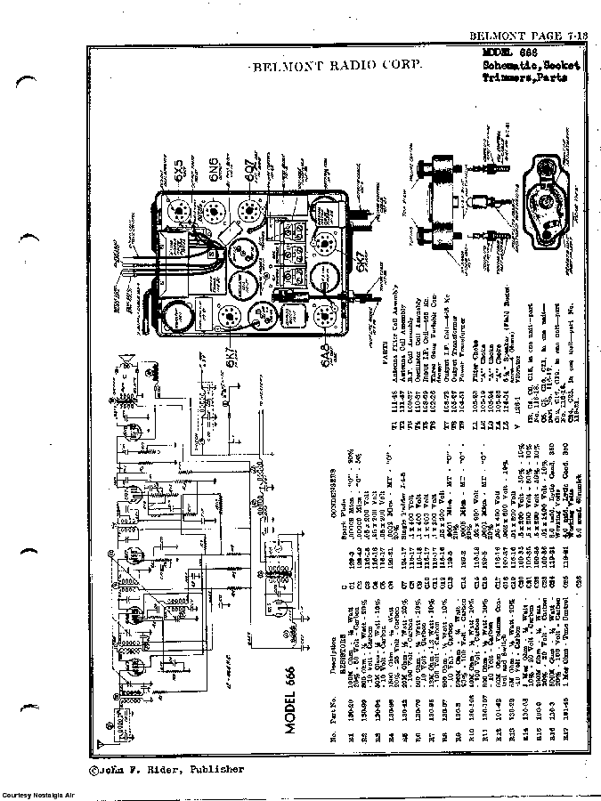BELMONT RADIO CORP. 666 SCH service manual (2nd page)