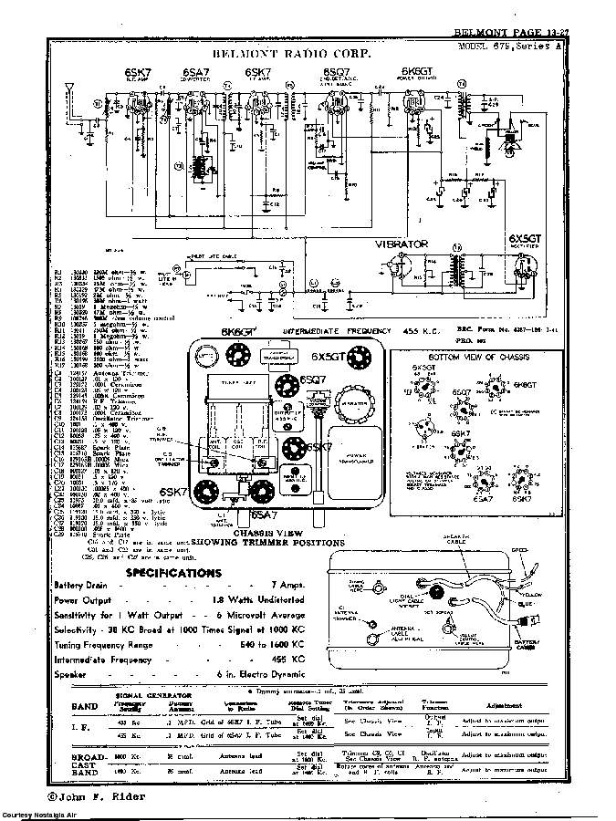 BELMONT RADIO CORP. 679, SERIES A SCH service manual (2nd page)