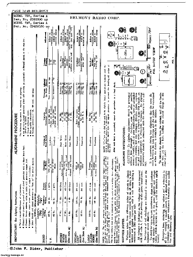 BELMONT RADIO CORP. 797, SERIES A SCH service manual (2nd page)