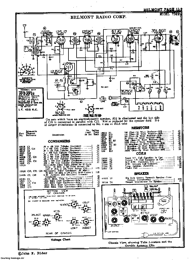 BELMONT RADIO CORP. 7D22 SCH service manual (2nd page)