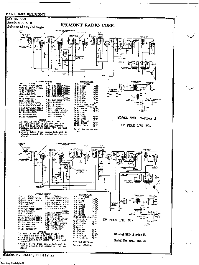 BELMONT RADIO CORP. 880 SCH service manual (2nd page)