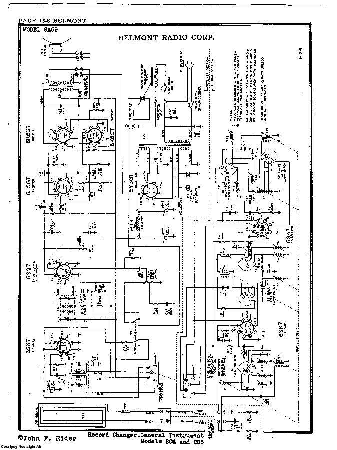 BELMONT RADIO CORP. 8A59 SCH service manual (2nd page)