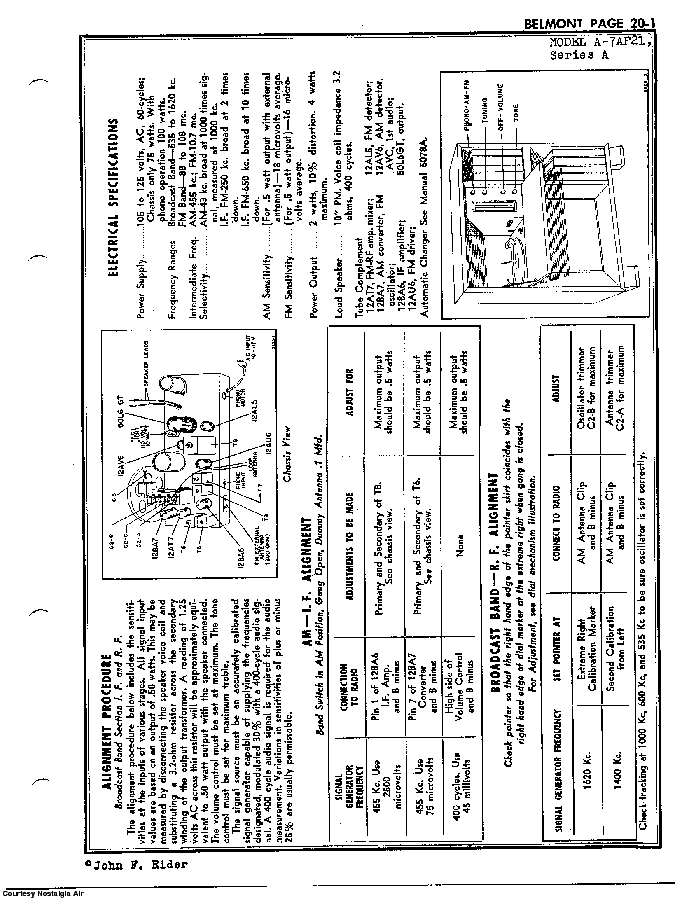 BELMONT RADIO CORP. A-7AF21 SCH service manual (2nd page)