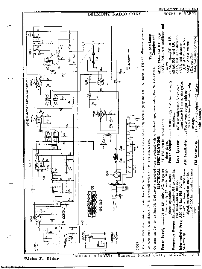BELMONT RADIO CORP. B-8AF21 SCH service manual (2nd page)