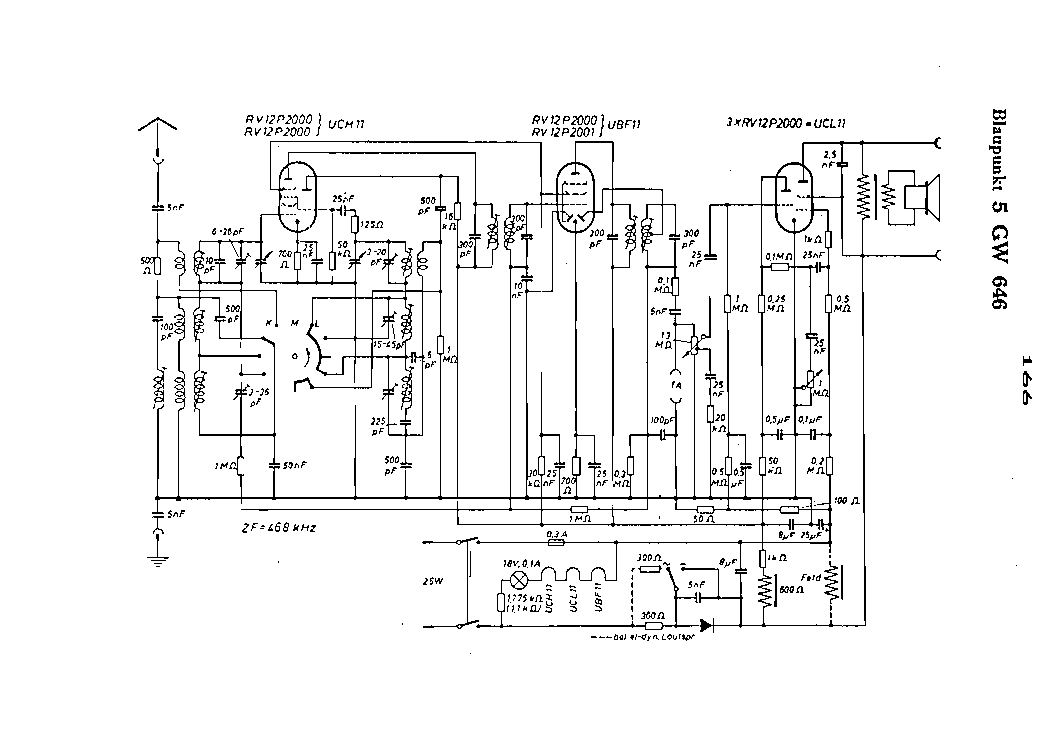 BLAUPUNKT 4W646 RADIO SCH service manual