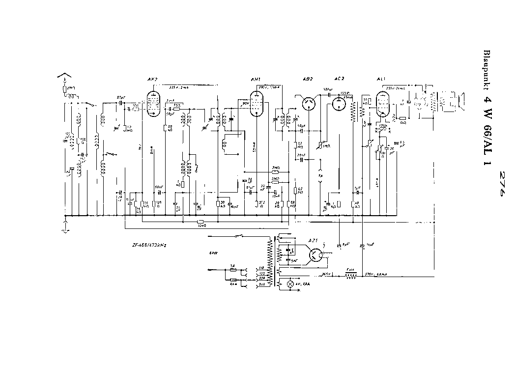 BLAUPUNKT 4W66 AL1 RADIO SCH service manual
