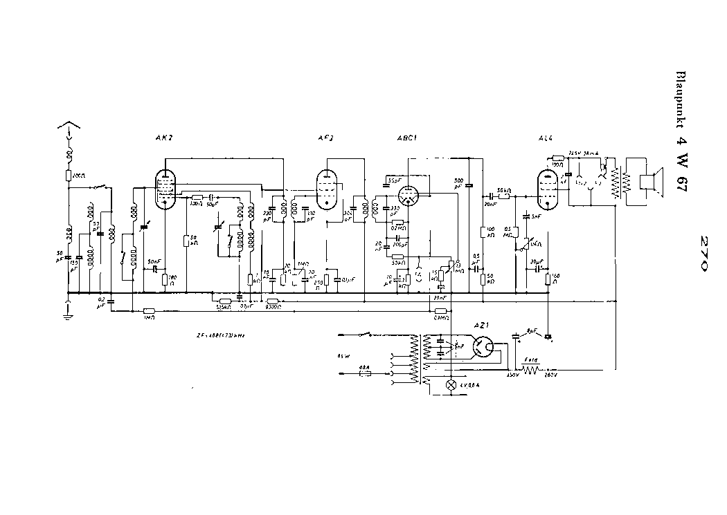 BLAUPUNKT 4W67 RADIO SCH service manual