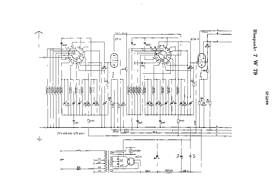 BLAUPUNKT 7W79 RADIO SCH service manual