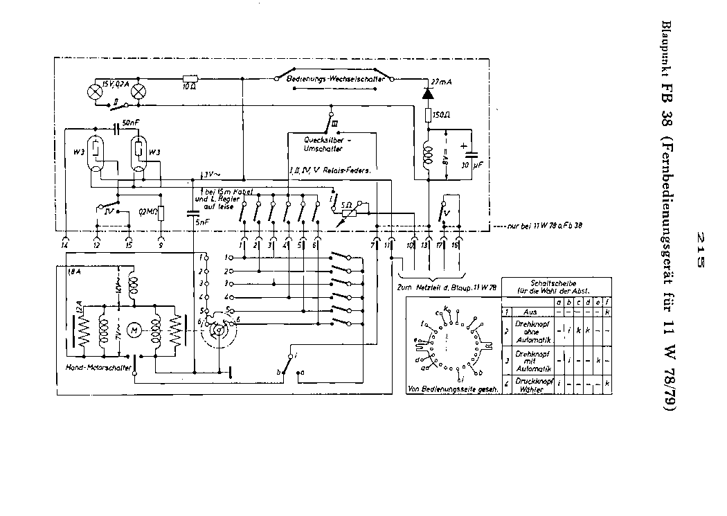 BLAUPUNKT FB38 FOR 11W 78 79 RADIO SCH service manual