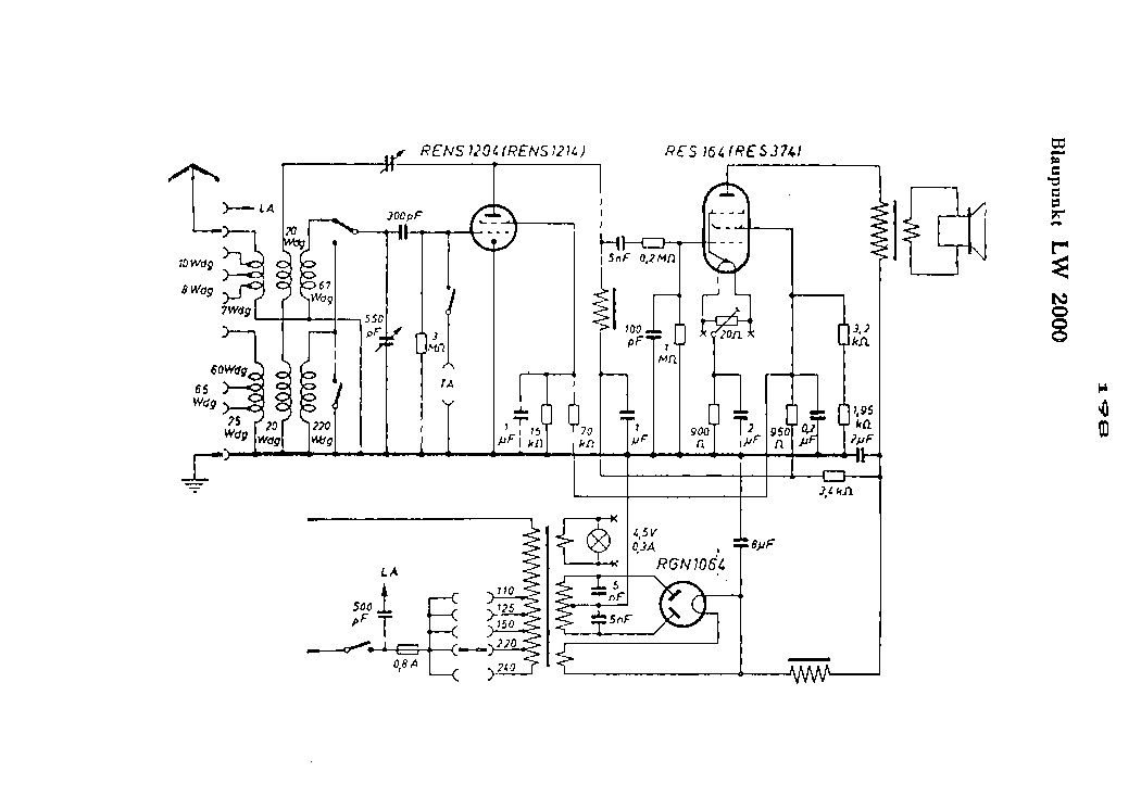 BLAUPUNKT LW 2000 RADIO SCH service manual
