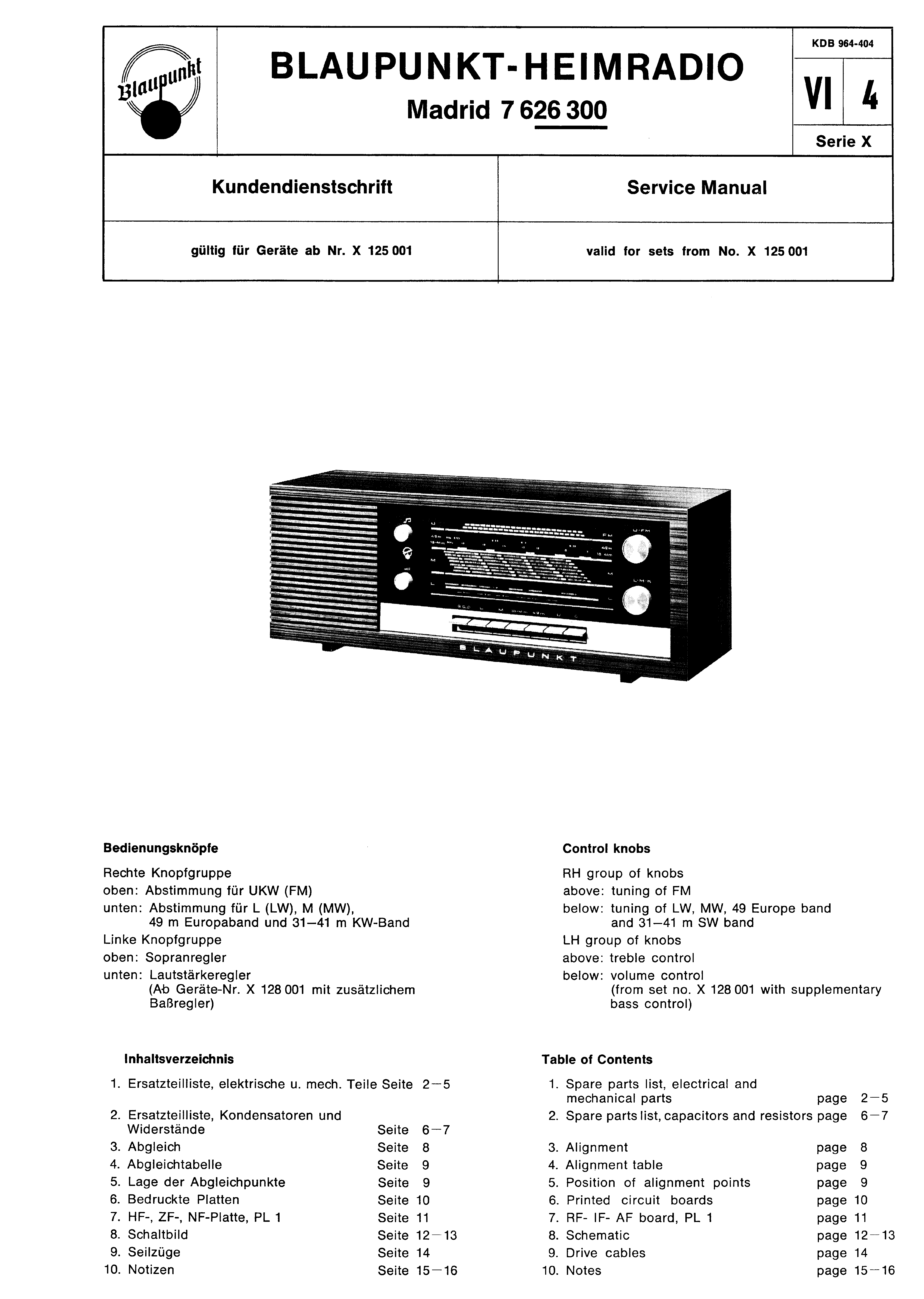 BLAUPUNKT MADRID 7626300 SM service manual