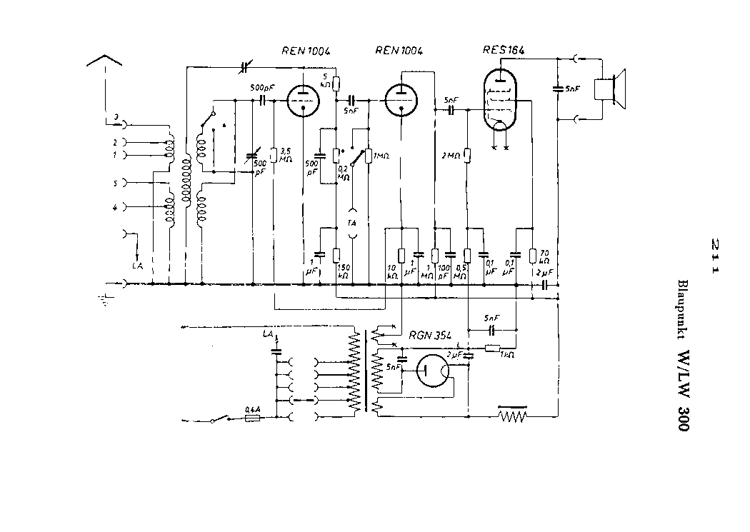 BLAUPUNKT W LW 300 RADIO SCH service manual