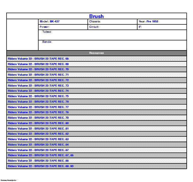 BRUSH BK-441 443 437 439 SCH service manual