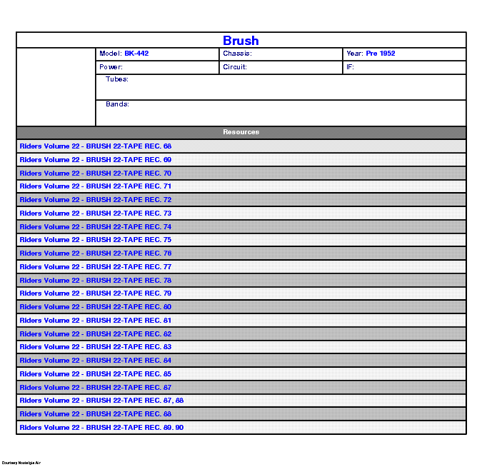BRUSH BK-442 SCH service manual