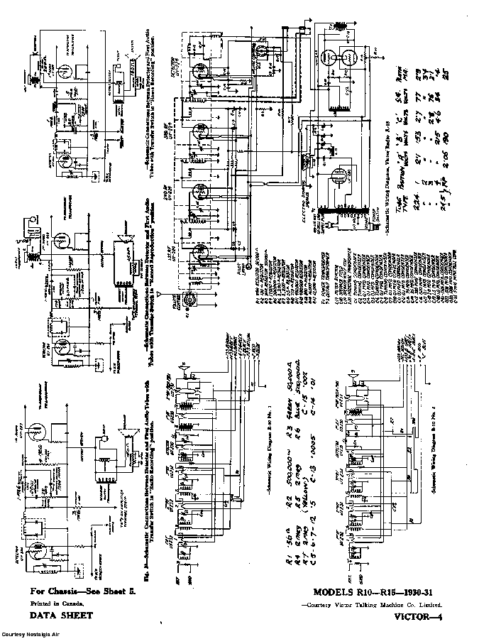 CANADIAN RCA VICTOR R-10 SCH Service Manual download, schematics ...