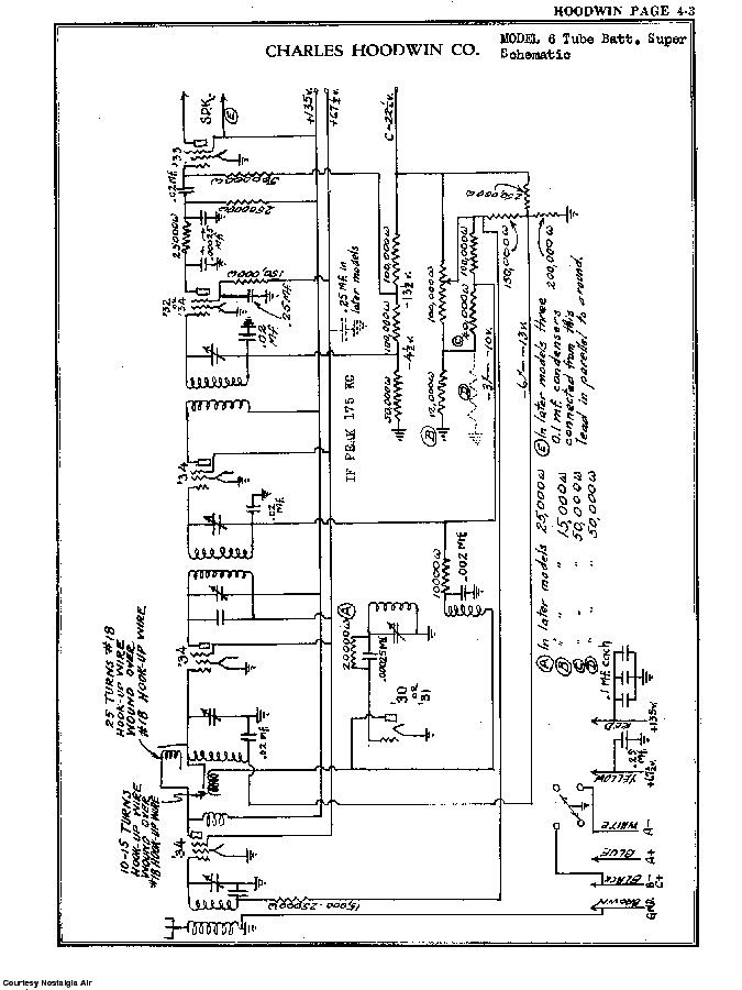 Charles Hoodwin 6 Tube Batt. Super Sch Service Manual Download 