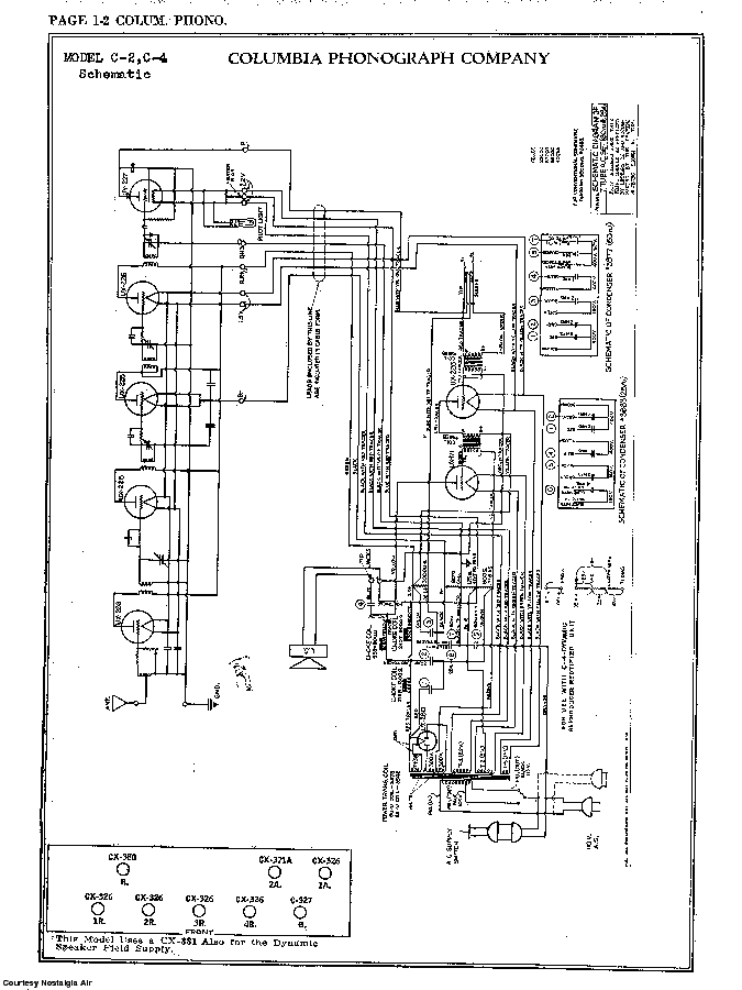 COLUMBIA PHONOGRAPH CO. C-4 SCH Service Manual download, schematics ...
