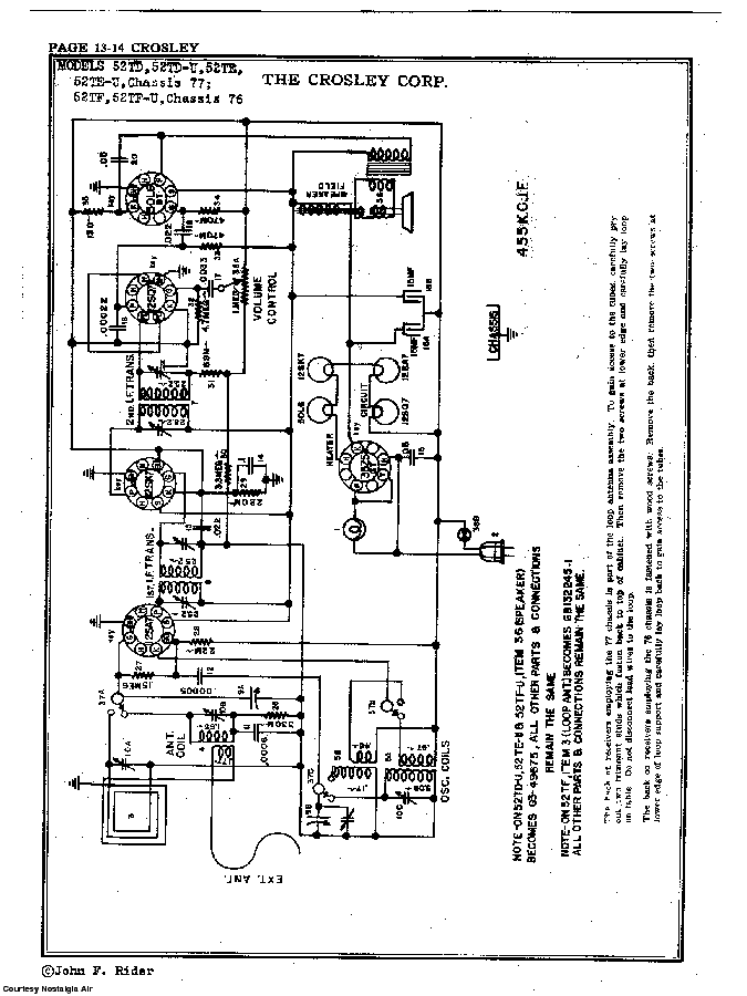 CROSLEY CORP. 52TD-U SCH Service Manual Download, Schematics, Eeprom ...