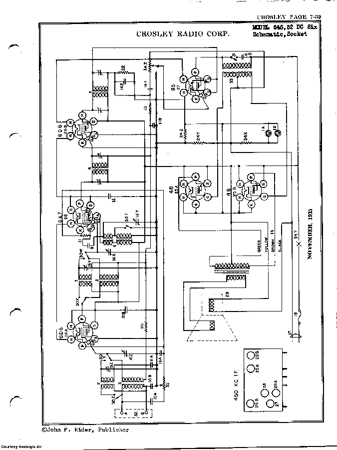 CROSLEY CORP. 645 SCH Service Manual download, schematics, eeprom ...