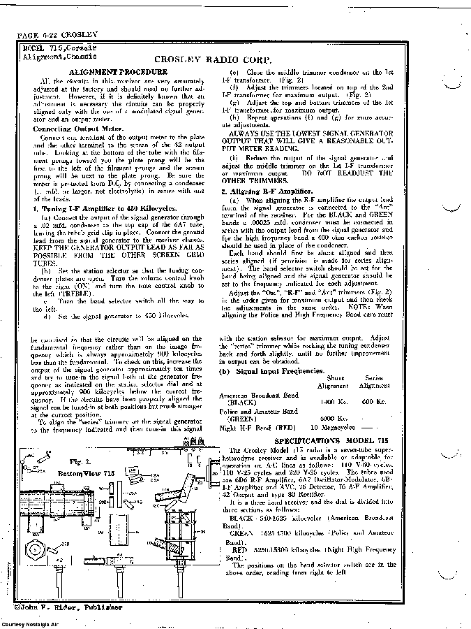 CROSLEY CORP. CORSAIR SCH Service Manual download, schematics, eeprom ...