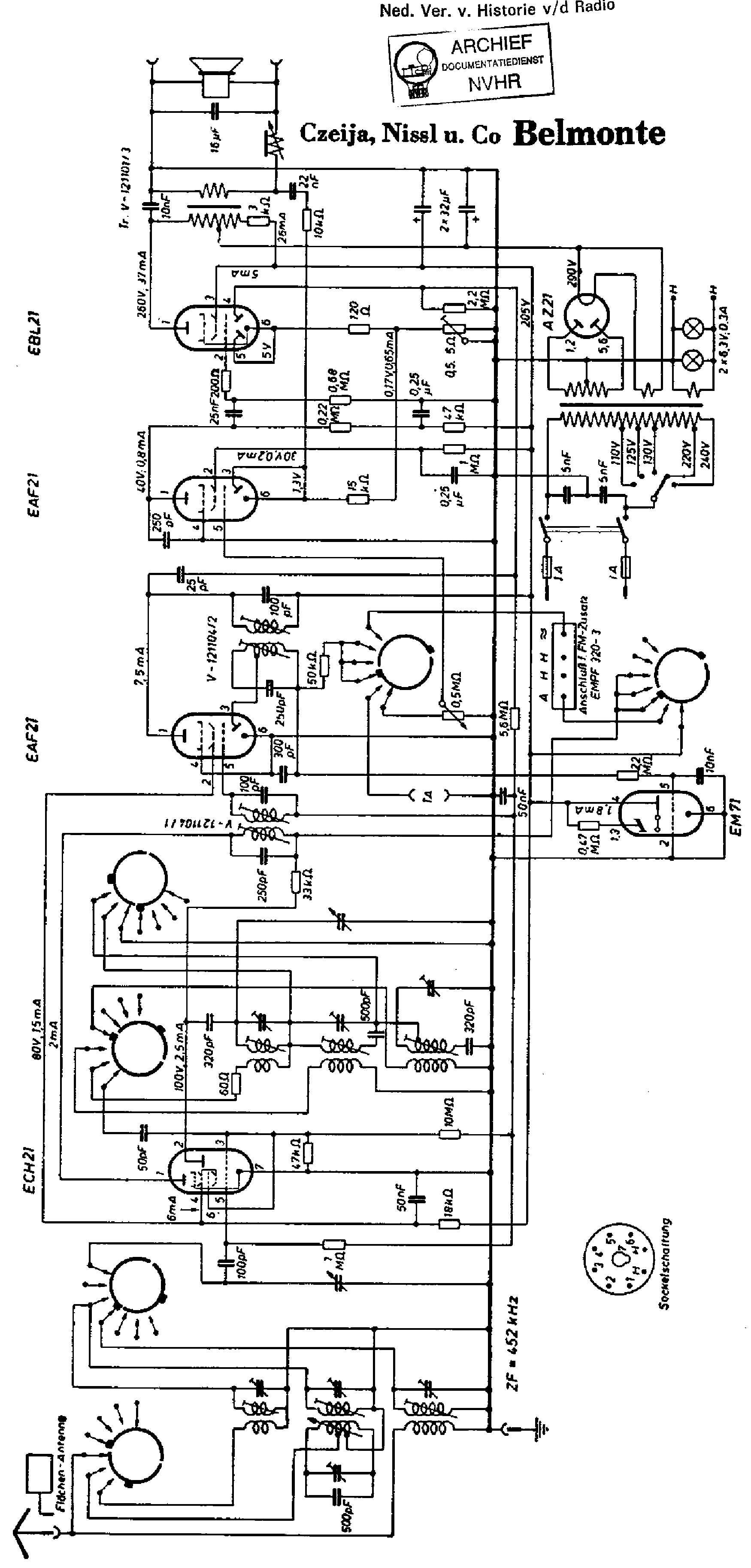 CZEIJA-NISSL BEMONTE RECEIVER SCH service manual